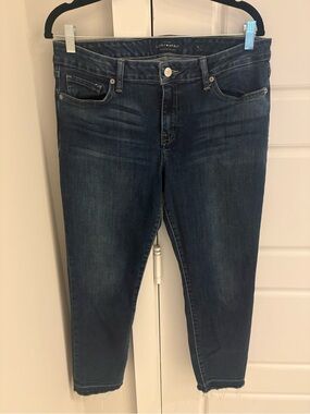 Lucky Brand Dark Indigo Cropped Slim Jeans